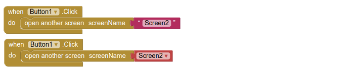 Old screen blocks versus new screen blocks.